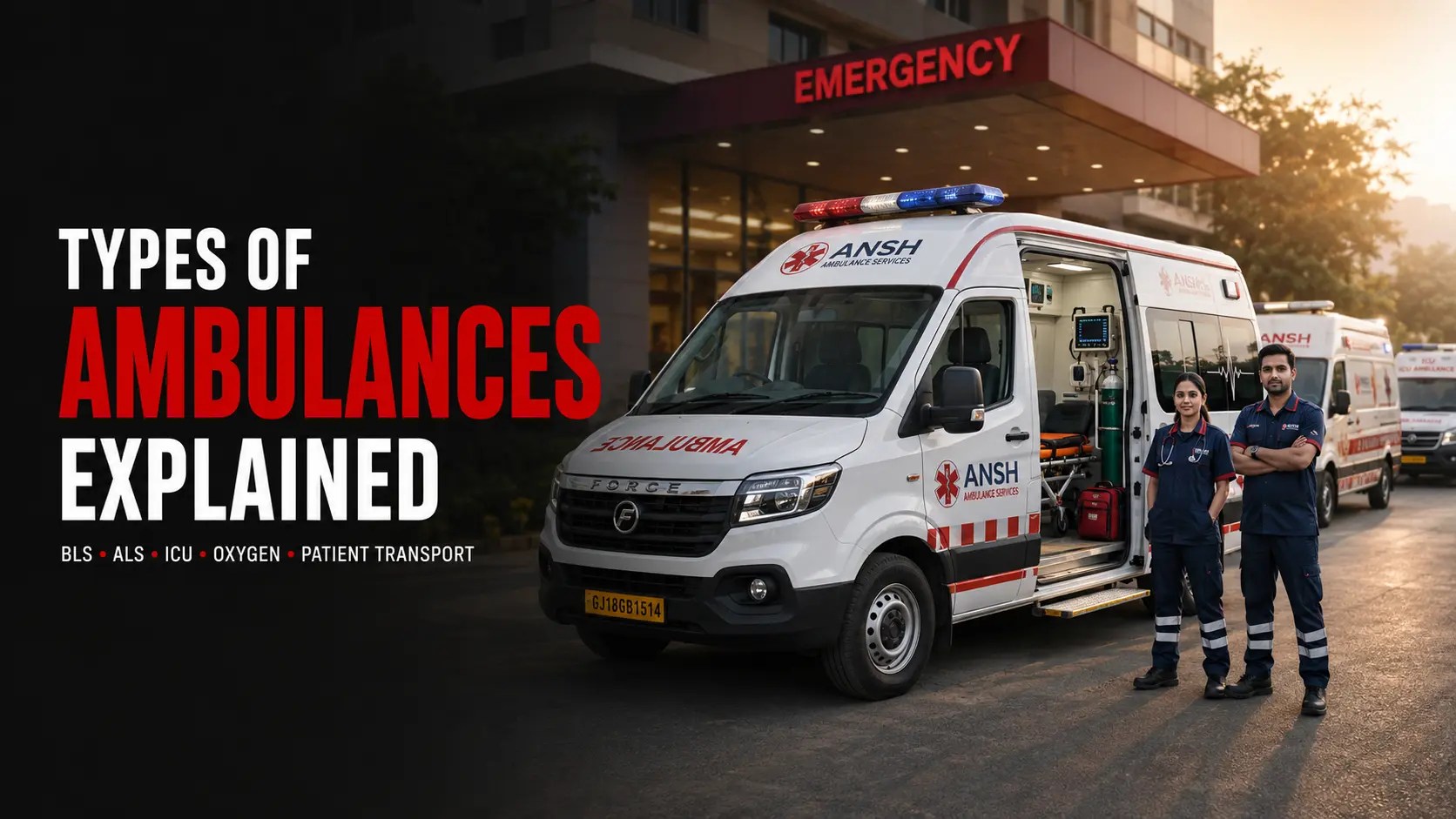 Types of ambulances bls als icu