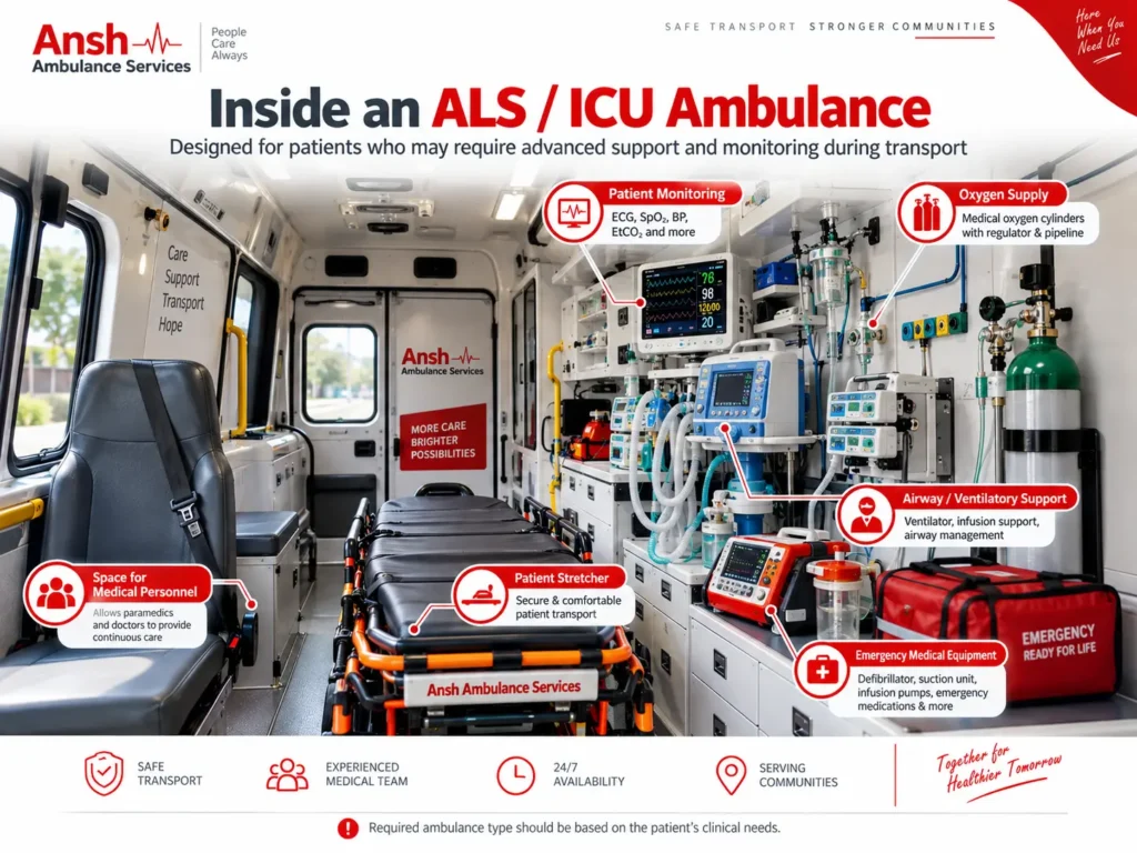 Inside an ALS_ICU Ambulance